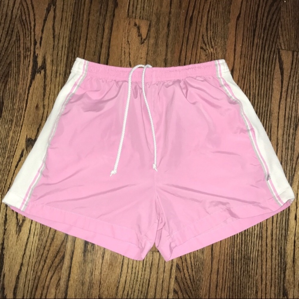 Pink athletic shorts